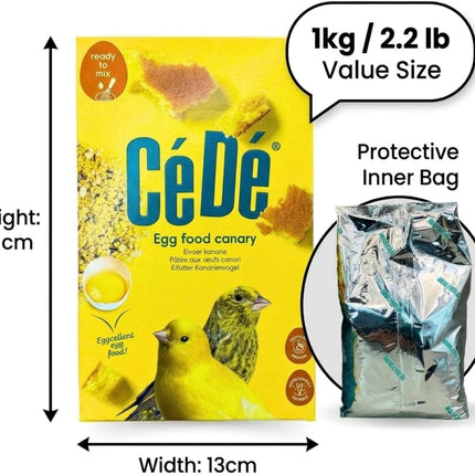 2-Piece 1 kg Canary Egg Breeding Food