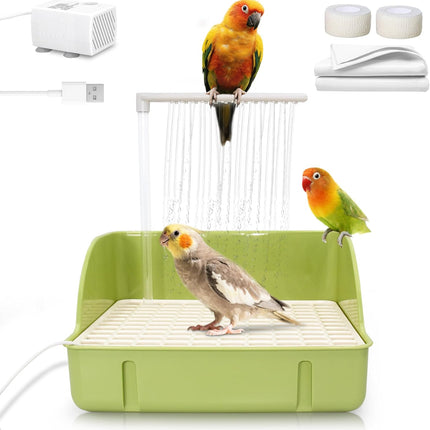 Automatic Parakeet Bird Bath with Pump