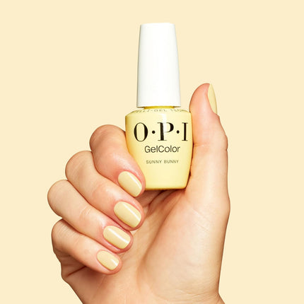Sunny Bunny Semi-Sheer Soft Warm Yellow Crème LED Cure Gel Nail Polish, 0.5 fl oz