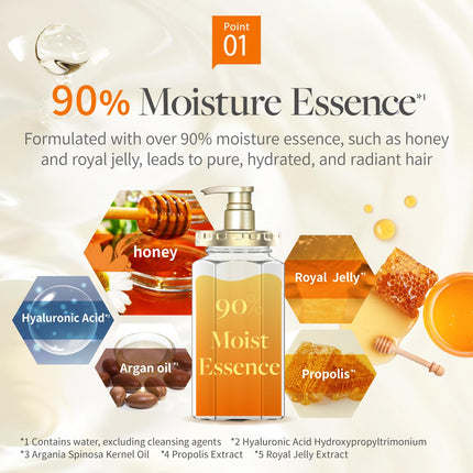 Sulfate-Free Moisturizing Shampoo & Conditioner Set for Frizz and Waves