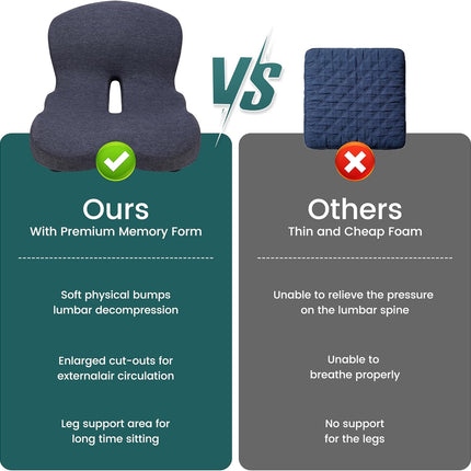 Memory Foam Ergonomic Car Seat Cushion