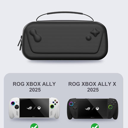 ProCase Carrying Case for ROG Xbox Ally & Xbox Ally X 7" 2025, EVA Hard Travel Storage Bag with 5 SD Card Slots, Protective Pouch for Handheld Gaming Console & Accessories -Black