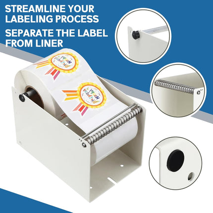 Manual Adjustable Metal Label Sticker Roll Dispenser