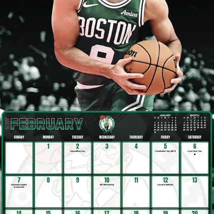 2027 Boston Celtics Wall Calendar