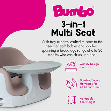3-in-1 Multi Seat Baby & Toddler Non-Slip Chair with Activity Tray, Sonoran Rose