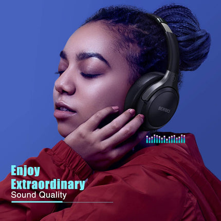 Bluetooth Over-Ear Headphones with 65H Playtime