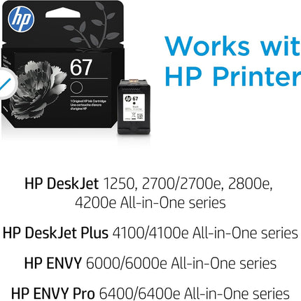67 Black Ink Cartridge for 1255, 2700, 4100, 6000 & 6400 Series Printers