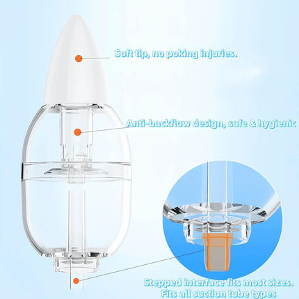 Universal Silicone Nasal Aspirator Tips for Baby & Toddler