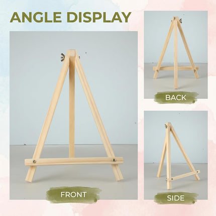 4 Pack 11.8 in Wooden Tabletop Easels for Painting