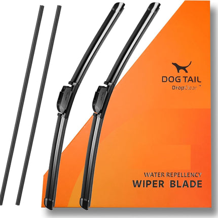 Water Repellent Silicone Wiper Blades, 22 Inch, 2 Pack