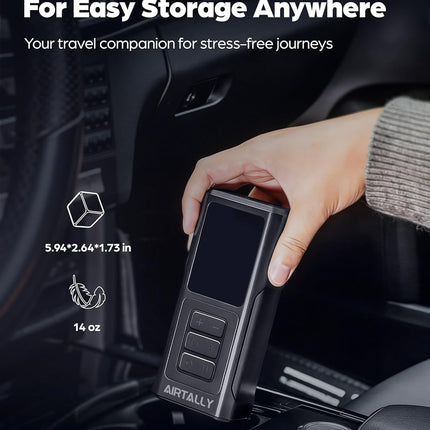 Portable Tire Inflator Air Compressor with 5200mAh Battery