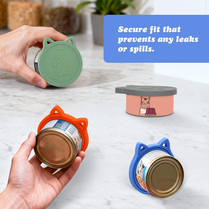 4 Pack Universal Silicone Pet Food Can Lids