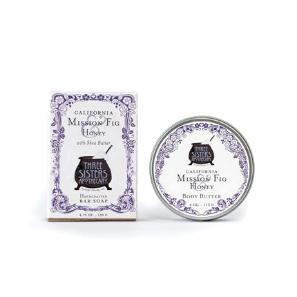 Muslin Gift Set with Bar Soap and Body Butter