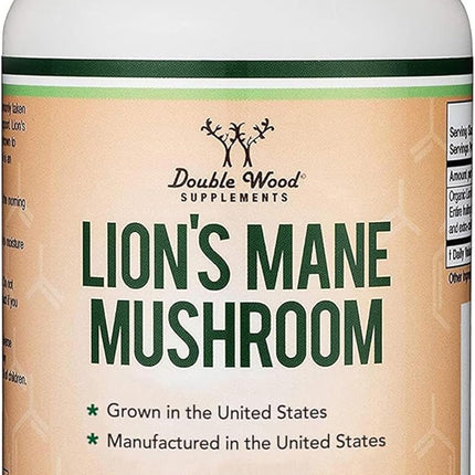 Organic Lion's Mane Mushroom 120 Caps — Brain & Fo