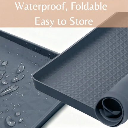 Cat Litter Mat 51" x 25.6" XL Silicone Litter Box Mat