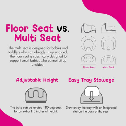 3-in-1 Multi-Seat for Babies and Toddlers, Taupe