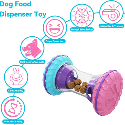 Interactive Dog Puzzle Toy with Adjustable Treat Dispensing Slow Feeder