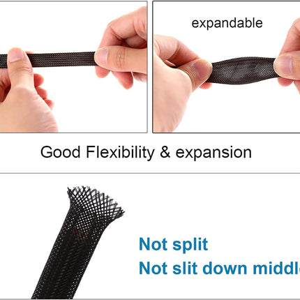 Flexo PET Expandable Braided Cable Sleeving