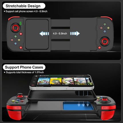 Bluetooth Mobile Gaming Controller for Phone, Tablet, and PC with Back Button