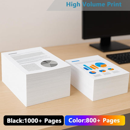 Remanufactured Ink Cartridges Replacement with V17.1.1 Chips (Black, 2-Pack)