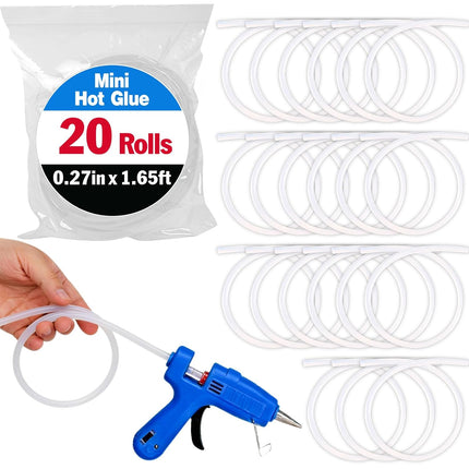 20 Pack Mini Hot Glue Sticks for Mini Glue Guns