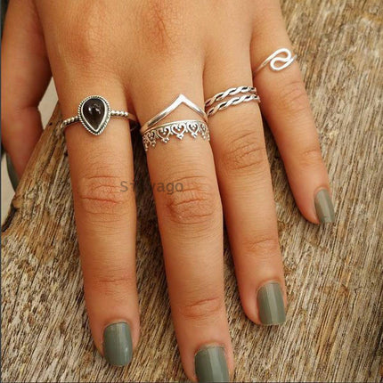 9x12MM Pear Gemstone Ring in 925 Sterling Silver for Women, Girl, Gift — Home & Lifestyle