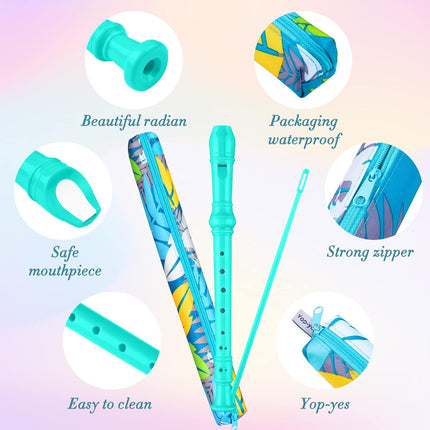 Descant Soprano Recorder for Kids with Cleaning Rod and Case Bag