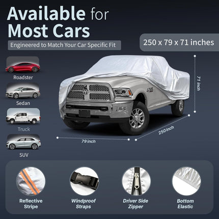 Waterproof All-Weather Full Exterior Truck Cover, 243-250 in.