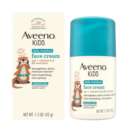 Kids Daily Moisture Face Cream with Oat, Vitamin E & B5, 1.5 oz