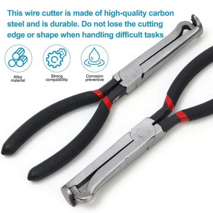 Individual plier from electrical disconnect set showing precision tip detail