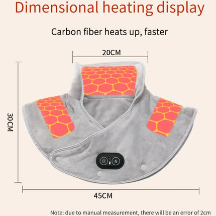 USA CALI Electric Heated Neck & Shoulder Pad – USB Heat Wrap for Pain Relief
