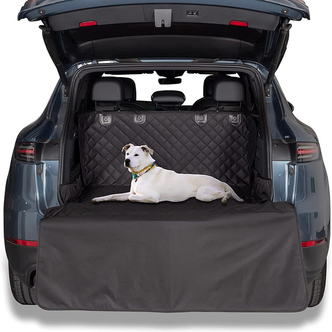 Dog car seat cover folded compact for storage showing portability