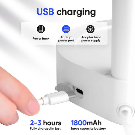 Desktop water dispenser USB charging port and power indicator detail