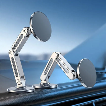 Magnetic MagSafe phone holder stand showing 360 degree rotation feature