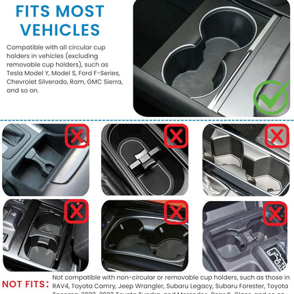 360° Rotating Wood Cup Holder Car Tray & Laptop Desk