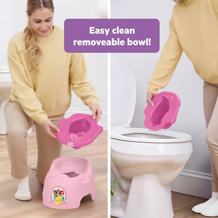 Princess-Themed Full Comfort Potty Training Toilet for Toddlers