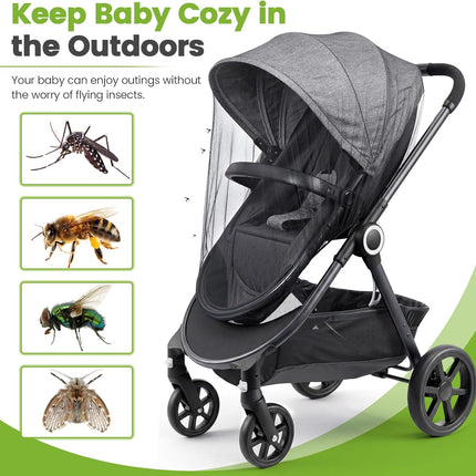 3-Pack Universal Black Baby Mosquito Netting