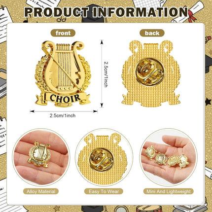 HomeChef ChefDelHogar Sureio 30 Set Choir Lapel Pins Bulk 2026 Graduation Souvenir Gifts Gold — Kitchen & Home