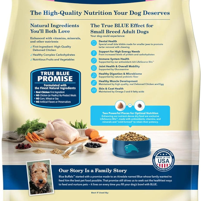 Chicken & Brown Rice Small Breed Adult Dry Dog Food, 5 lb