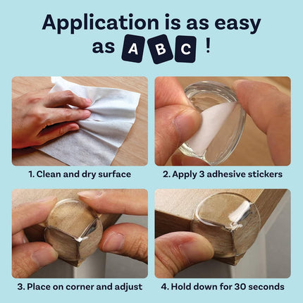 Clear Baby Corner Protectors, 12 Pack