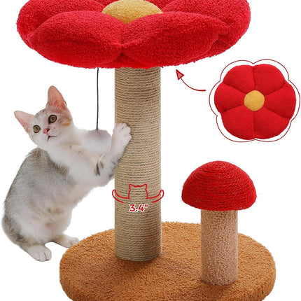 PETEPELA scratching post with interactive ball