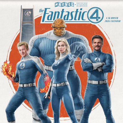 2026 Superhero Team Wall Calendar