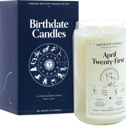 April 21 Taurus Zodiac Scented Jar Candle