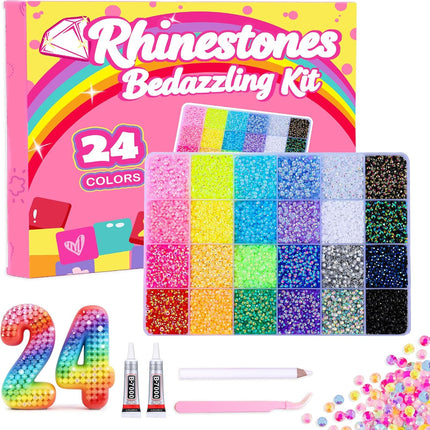 SourceToHome FuenteACasa CCINPPY Bedazzler Kit, 30000Pcs 3mm Flatback Resin Rhinestones for — Home & Lifestyle