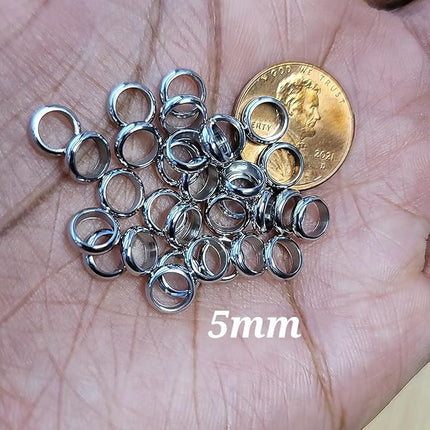 SourceToHome FuenteACasa Bead It Wear It Love It 10 Stainless Steel Hair Beads — Home & Lifestyle