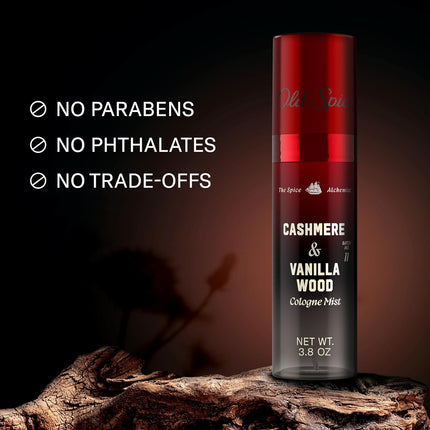 Cashmere + Vanilla Wood Cologne Mist for Men, 3.8 oz