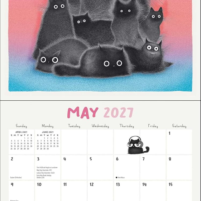 A Year of Purrs 2027 Wall Calendar