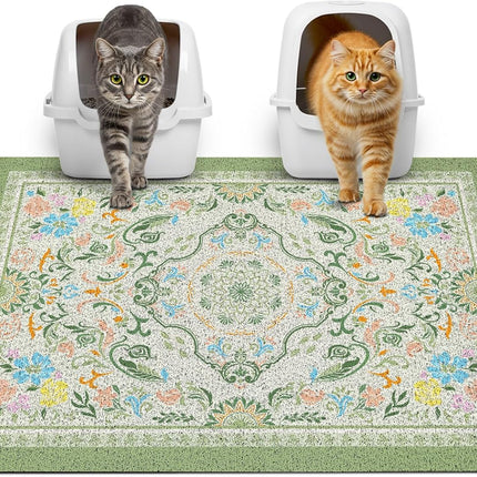Cat Litter Mat with Non-Slip Bottom, 33" x 22"