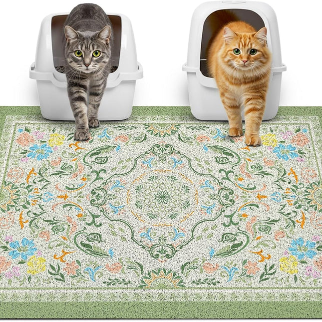 Cat Litter Mat with Non-Slip Bottom, 33" x 22"