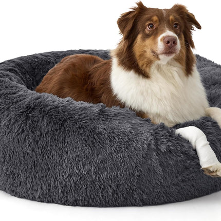 36 in Calming Donut Dog Bed with Removable Washable Cover